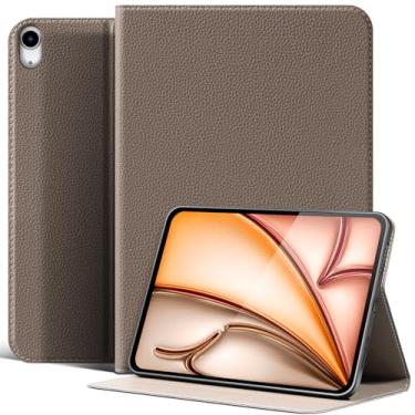 Imagem de XFYKJIN Capa para iPad Air de 11 polegadas M3/M2 (2025/2024), iPad Air 5/4ª geração 27.7 cm, capa protetora de couro inteligente à prova de choque com suporte ajustável - despertar/hibernar automático