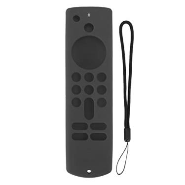 Imagem de Capa de Silicone Antiderrapante Com Cordão Capa de Silicone Antiderrapante, Capa de Silicone de Controle Remoto para Fire TV Stick Capa Protetora de Silicone Antiderrapante Com