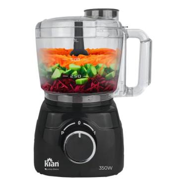 Imagem de Processador De Alimentos Turbo Kian Lâminas Em Inox 350w Cor Preto