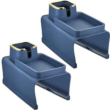 Imagem de Suporte de copo de sofá, 2 peças, de silicone, antiderrapante, antiderrapante, para sofá, apoio de braço, suporte para bebidas, suporte de bebidas, poltrona, reclinável, mesa de braço para controles