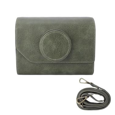 Imagem de MAVIS LAVEN Bolsa de Câmera Em Couro PU, Estojo de Câmera Transversal Retrô para Mulheres Com Divisórias Acolchoadas Removíveis Alça de Ombro Ajustável Viagem Praia Trabalho