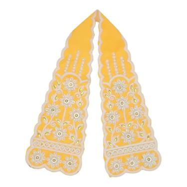 Imagem de Pano de seda decorativo Ganesha Dupatta Chunari Chunar Puja Dupatta Pooja Artigo para Festival Navratri Tradicional Indiano Decoração Diwali Estátua Ídolo de Deus Moldura Templo Pooja Item (Tamanho