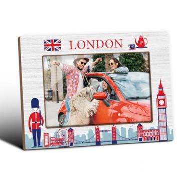Imagem de ZEDEV Moldura de Londres, Lembranças de Londres, Molduras de mesa para férias, presentes de lua de mel, para colegas de trabalho, casais amigos, família, suprimentos decorativos de mesa de escritório