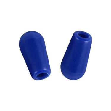 Imagem de DIAO79NI Pontas de interruptor métrico básico de 3,5 mm para guitarra de 3 vias, tampas de interruptores LP para importação China Japão Epiphone Les Paul Pickup Selector, Deep Blue (conjunto de 2)