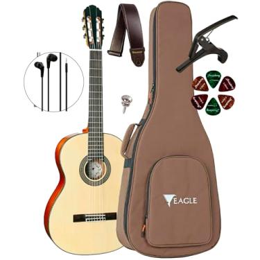 Imagem de Violão Canhoto Eagle Dh69 Acústico Com Bag + Acessórios (NT)