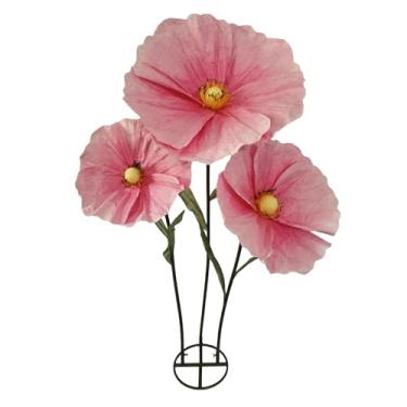 Imagem de Flores gigantes de 1,6 m para decoração, flores artificiais de papel grande, decorações de casamento para recepção, fundo de banquete de festa, adereços fotográficos, vitrine de loja, decoração de