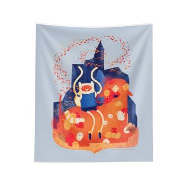 Imagem de Cartoon Network Adventure Time Spirit World Impresso Wall Hanging, Surreal Finn Fantasy Artwork, 34 x 40 polegadas