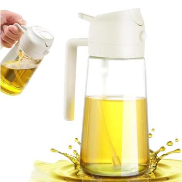 Imagem de Spray Borrifador de Azeite 500ml 3 em 1 – Pulverizador Dosador para Óleo, Vinagre e Molhos | Galheteiro para Saladas, Churrasco, Air Fryer e Frituras – Prático, Econômico e Premium