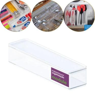 Imagem de Organizador Modular Multiuso Acrílico Module D1 27X6,8X5 cm - Paramoun