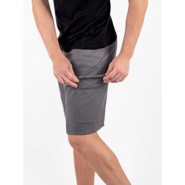 Imagem de Bermuda Masculina Short Cargo Tactel Liso Casual Treino Academia - Ben
