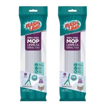 Imagem de Kit Com 2 Refis Mop Evo Espuma Pva Dobrável Rodo Limpeza Magico RMOP76