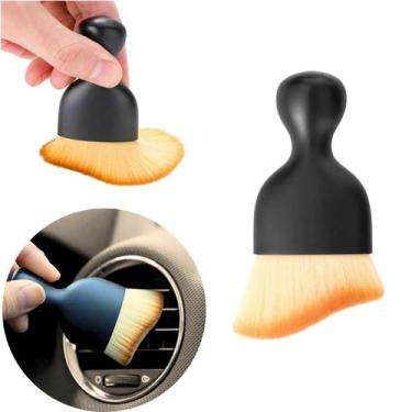Imagem de Kit 2 Pincéis Multiuso Limpeza Escova Cerdas Macias Ar Carro Pincel au