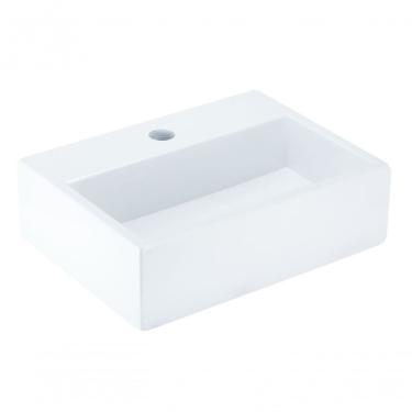 Imagem de Cuba De Apoio Banheiro Safira Pedra 40x30cm Branco Standard