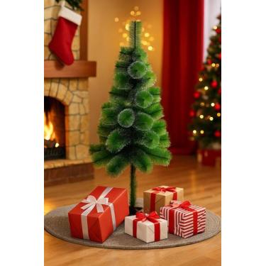 Imagem de Arvore Natal Cacto 90 Cm Verde Prime Feliz Natal Luxo Cheia - Mary Cri