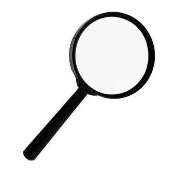 Imagem de Lupa Manual 90Mm Aumento Grande 5X Lente Leitura Estetica