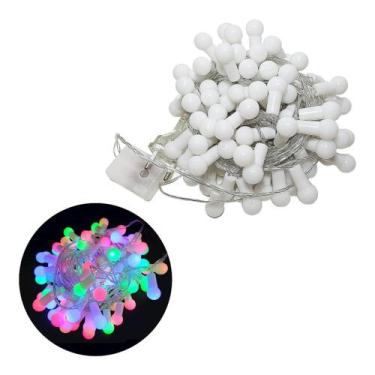 Imagem de Pisca Cordão Bolinhas 100 Led Decoração Enfeite 9M 110V - TOP NATAL, C