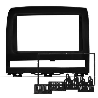 Imagem de Moldura do Painel 7 Polegadas Palio Idea Strada Siena 2008 a 2012 Preto