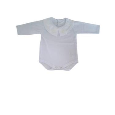 Imagem de Body Infantil Gola Bordada Príncipe e Princesa Manga Longa - Kowak Bab