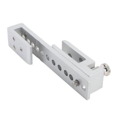 Imagem de FTVOGUE Fechadura de Porta de Armário de Vidro Com 12 Furos, Fechadura de Segurança Com Catraca Deslizante, Hardware de Substituição (Prata 10 mm / 0,4 pol.)