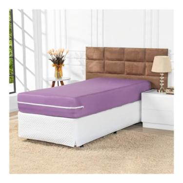 Imagem de Capa de Colchão com Ziper Solteiro (Lilas)