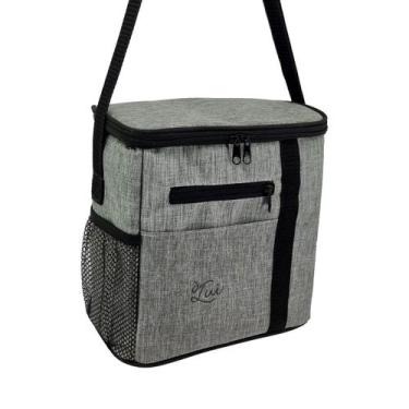 Imagem de Bolsa Térmica 8L Masculina Feminina Nylon Reforçado com Alça Ajustável