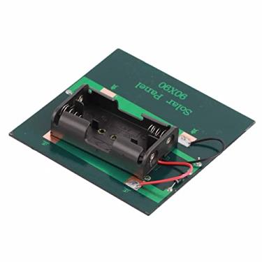 Imagem de Generic Carregador de Painel Solar, Placa de Carregamento de Wafer de Polissilício Placa de Carregamento de Células Solares para Carregar para Externo para Alimentação de 2 Pilhas AA 1,2V