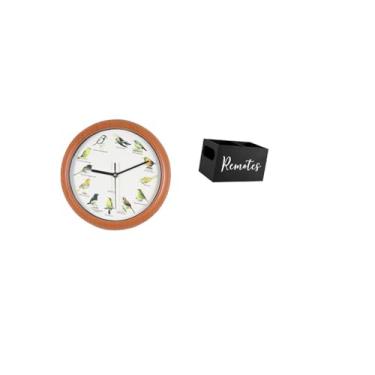 Imagem de Fenteer Relógio de Parede com Controle Remoto E Suporte para Relógio de Parede Decorativo, Organizador para Cozinha, Mesa de Cabeceira, Sofá E Escritório