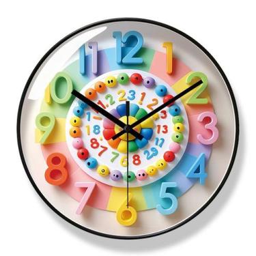 Imagem de Relógio de parede Creative Cartoon 12 Silent Non-Ticking Quartz - yiwe