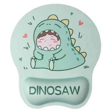 Imagem de Mouse pad com apoio de pulso, design genérico adorável de dinossauro -