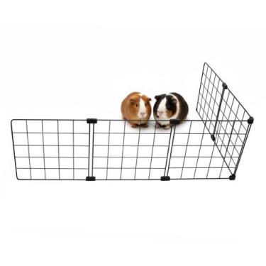 Imagem de Cercado para Porquinho da Índia 60x90cm para Canto de Parede Tela em L