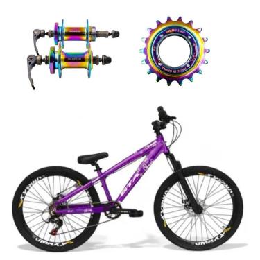 Imagem de Bicicleta Aro 26 Gta Rebel Roxo Single Cubo E Catraca De Rosca Camaleão