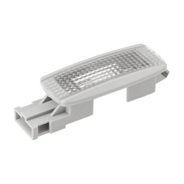 Imagem de Micro Traders Luz de teto para viseira de sol interior 3B0947113 Substituição da lâmpada espelhada frontal compatível com VW Golf MK4 Bora Audi A4, cinza