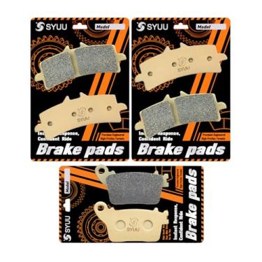 Imagem de SYUU Pastilhas de freio dianteiras de substituição para motocicleta para Suzuki GSXR 600 GSXR 750 L 11-16 GSXR 1000 L 12-16 FA447F FA436R