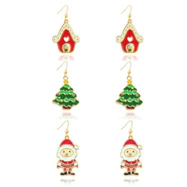 Imagem de Brincos de Natal, berloques, miçangas, presentes de árvore, roupas femininas, presentes de amizade para mulheres