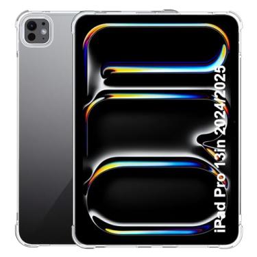 Imagem de Suttkue Capa para iPad Pro de 13 polegadas 2024/2025, leve, TPU de qualidade, transparência, antiarranhões, à prova de choque, para iPad Pro 13 M4/M5