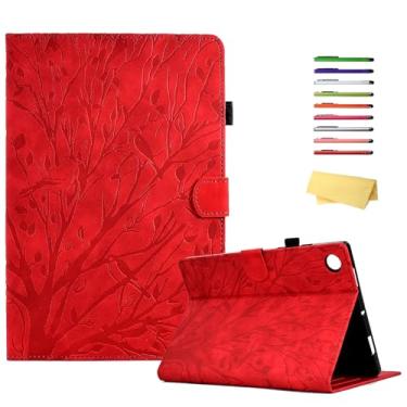 Imagem de UUcovers Capa para tablet Samsung Galaxy Tab A9 Plus/A9+ 11 polegadas 2023 (SM-X210/X216/X218) com suporte/porta-lápis/bolsos [hibernar/despertar automático] Capa carteira magnética de couro PU em