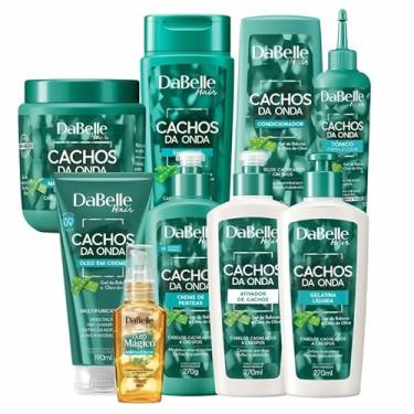 Imagem de Kit Tratamento Capilar Dabelle Cachos da Onda Hidratação Completo + Máscara 800g (9 Itens)