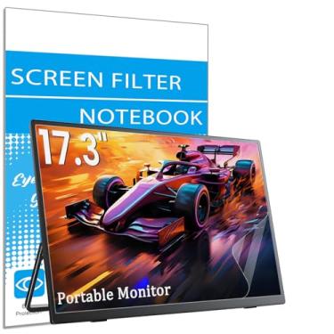 Imagem de Pacote com 2 protetores de tela antirreflexo para monitores portáteis MNN/KYY/ARZOPA/InnoView/Lepow/ASUS ZenScreen/Newsoul/QQH todos os monitores portáteis de 17,3 polegadas com laptop de proporção de