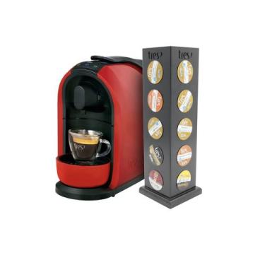 Imagem de Porta Cápsula 3 Corações Café Armazena com Sofisticação - Dupétriz