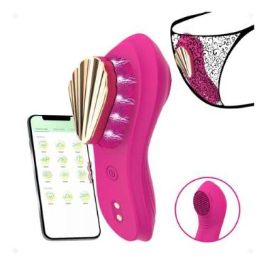 Imagem de Vibrador Calcinha Texturas Estimulador Clitoriano Com App - Vbrante