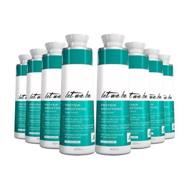 Imagem de Kit 8 Escovas Progressivas Let Me Be Passo Único 1 Litro