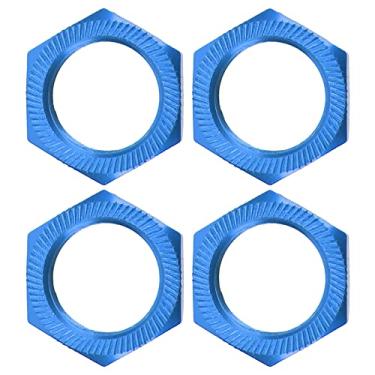 Imagem de Porca de Cubo Hexadecimal de Roda de 24 Mm, Alta Resistência à Liga de Alumínio, Peso Leve, Aparência Bonita, Instalação Fácil, para Arma 1/5 Pária Kraton 8s, Peças de Carro RC