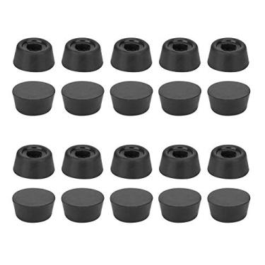 Imagem de 20pcs Billiard Pool de Borracha Piscina de Capa de Capa de Capa de Capa de Cauda de Capa de Capa Snooker Acessórios para Protetores de Bastão, Ferramenta de Clube de Cabeça