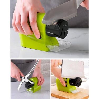 Imagem de Afiador Elétrico Multifuncional Portátil Facas Tesouras E