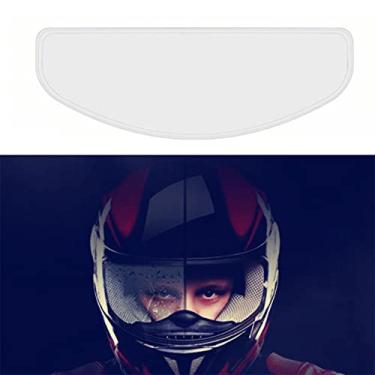 Imagem de Capacete de motocicleta - Película de neblina transparente à prova de chuva à prova de neblina PET película protetora para capacete de neblina para andar