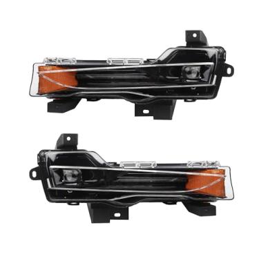 Imagem de Dasbecan Faróis de neblina LED com DRL compatíveis com Tesla Model 3 2017-2023 Tesla Model Y 2019-2024 Conjunto de lâmpada de neblina frontal F01AL18B-P