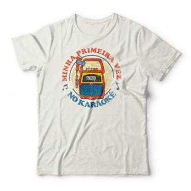 Imagem de Camiseta Studio Geek Meu Primeiro Karaokê Masculino-Masculino
