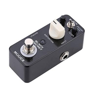 Imagem de Mooer Black Secret Micro Mini Distortion Pedal de Efeito de Guitarra Elétrica True Bypass Vintage Turbo para Guitarristas Elétricos Liga de Alumínio Preta