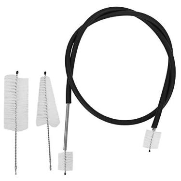 Imagem de SPYMINNPOO Escova de Corda para Limpeza de Chifre, Conjunto de 2 Escovas para Limpeza de Chifre Francês, Material de Borracha Macia, Evita Dores Nas Mãos, Simples e Conveniente, Escovas