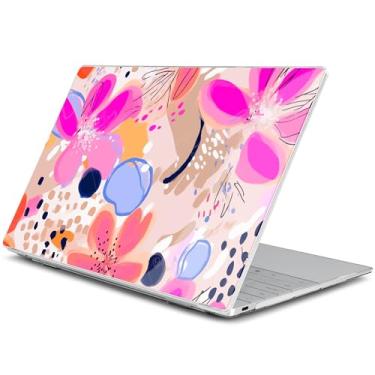 Imagem de Batianda Capa para laptop Dell XPS 13 Copilot+ PC tela de 34.0 cm 2025 2024 número do modelo 9345/9350, capa rígida ultrafina, leve e resistente a arranhões com proteção profissional, estames rosa